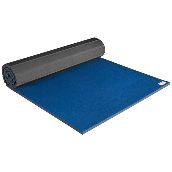 Partially Rolled 5' x 10' Home Carpet Bonded Foam Mat for Cheerleading & Gymnastics